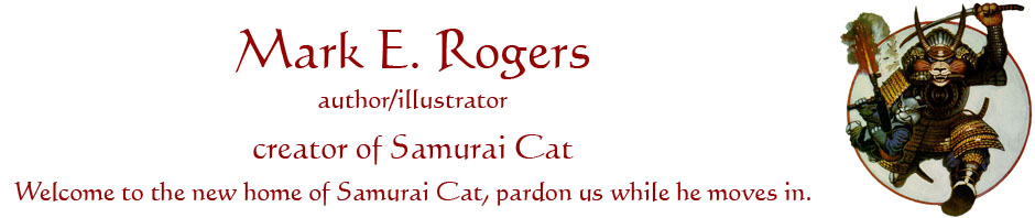 Mark E. Rogers author/illustrator and creator of Samurai Cat